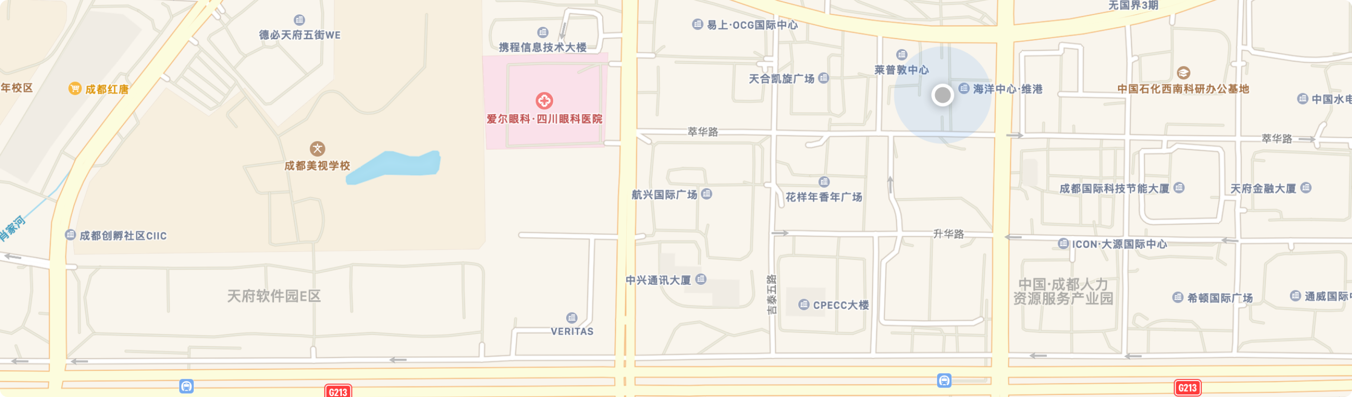海鸥办公地点位置示意